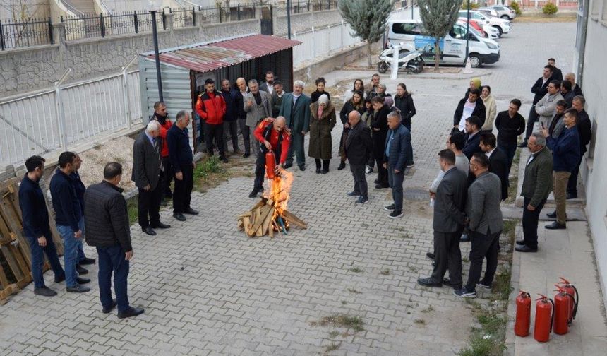 Niğde SGK’ da Yangın Tatbikatı Düzenlendi