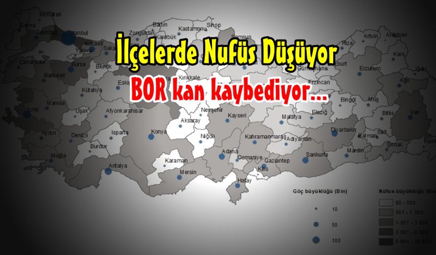 Niğde'nin Bütün İlçelerinde Nufüs Azaldı