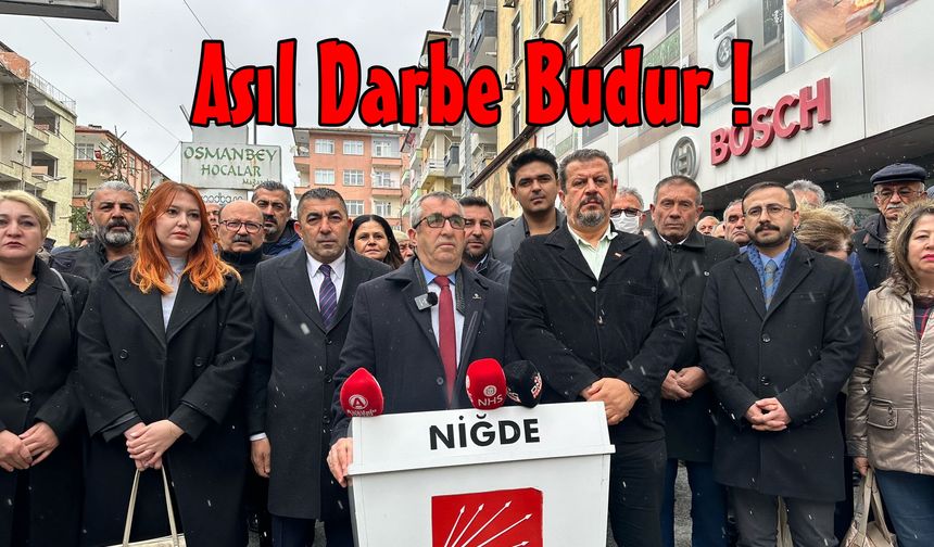 Ekrem İmamoğlu’na gözaltının ardından Niğde CHP’den sert açıklama.