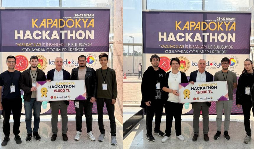 NÖHÜ  Projeleri Kapadokya Hackathon’a Damga Vurdu