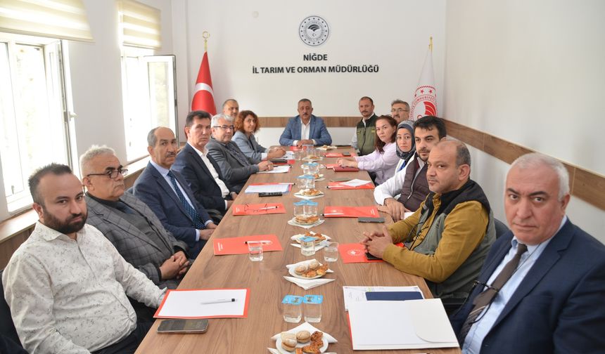 Tarımsal Kuraklık İl Kriz Merkezi Toplantısı Niğde’de Gerçekleştirildi