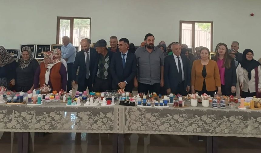 Çukurkuyu’da el emeği sergisi açıldı