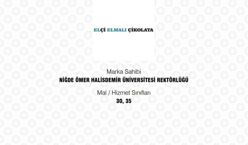 Üniversitenin “Elçi Elmalı Çikolata” Markası Tescillendi