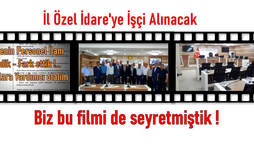 Niğde İl Özel İdare'ye İşçi Alınacak... 2021'de de alınmıştı hatırlatalım