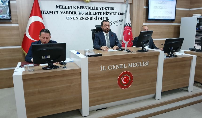 Niğde İl Genel Meclisi Haziran Ayı Toplantıları Devam Ediyor