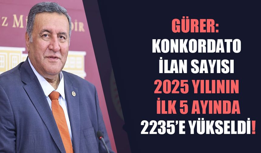 Gürer: “Konkordato sayıları ve borçluluk artıyor”