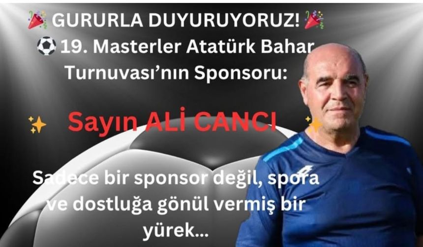 9. Masterler Atatürk Bahar  Turnuvası   Sponsoru Ali Cancı Oldu