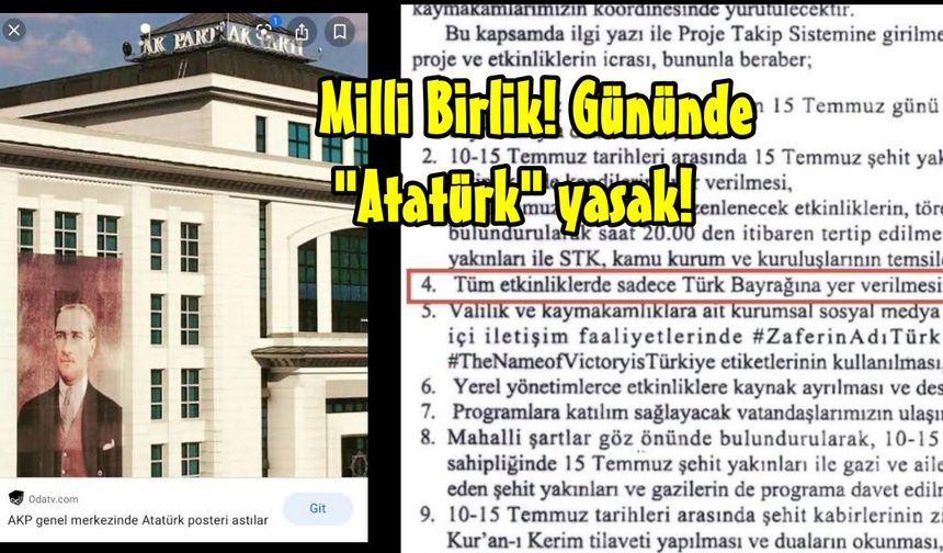 Niğde'de de  Atatürk Bayrağı Asılmıştı Kaldırıldı
