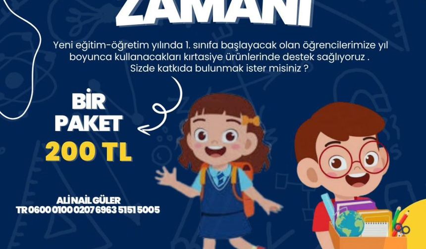 Niğde Ülkü Ocakları’ndan Kırtasiye Kampanyası