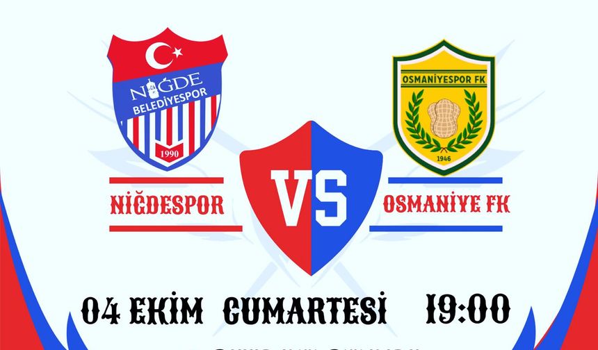 Lider Niğde Belediyespor, Evinde Osmaniyespor’u Konuk Edecek
