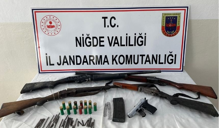 Niğde’de Ruhsatsız Silah Operasyonu: 2 gözaltı