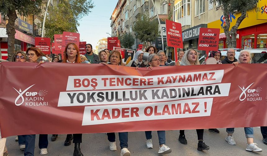 CHP’den Niğde'de boş tencereli yoksulluk yürüyüşü