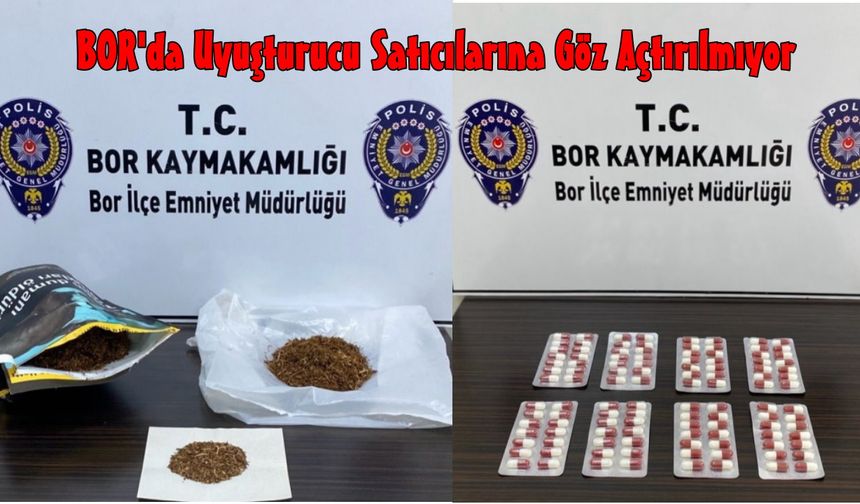 Bor İlçesinde Narkotik Operasyonlar; 4 Tutuklama