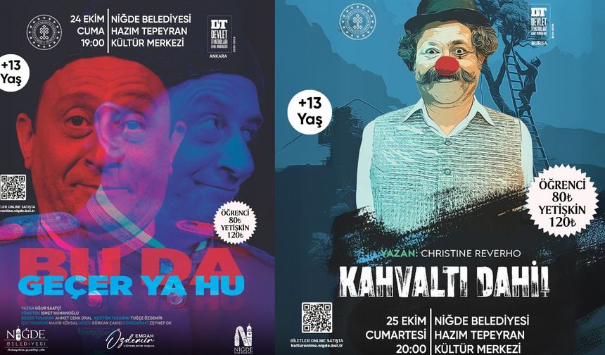 Niğde'de Tiyatro Dolu Bir Hafta Sonu