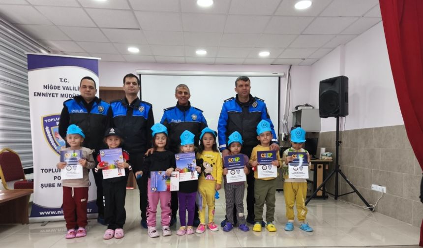 Niğde Emniyet Müdürlüğü’nden Miniklere Trafik ve Güvenlik Eğitimi