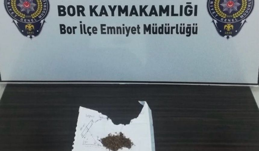 Bor’da Uyuşturucu Operasyonu: 9 Şüpheli Gözaltına Alındı