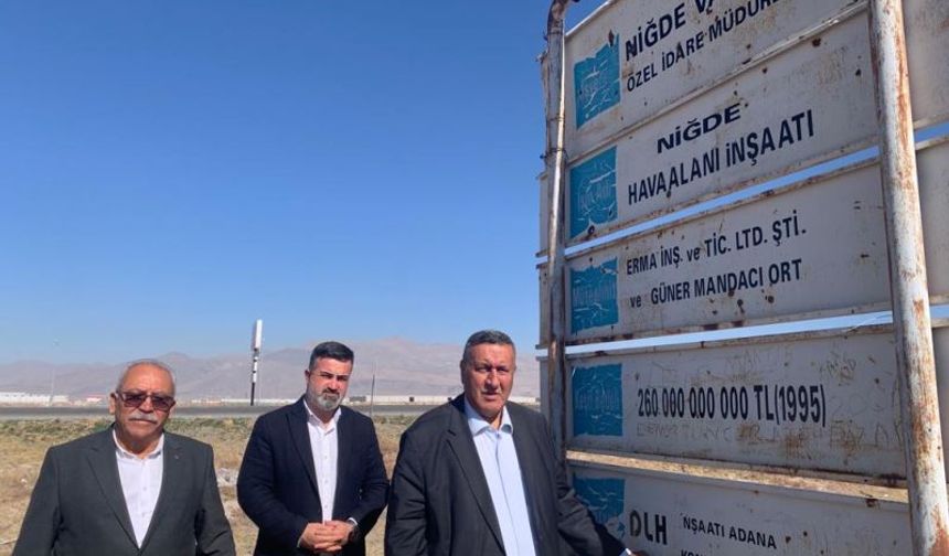 Niğde Havaalanı 29 Yıldır Temelde Kaldı