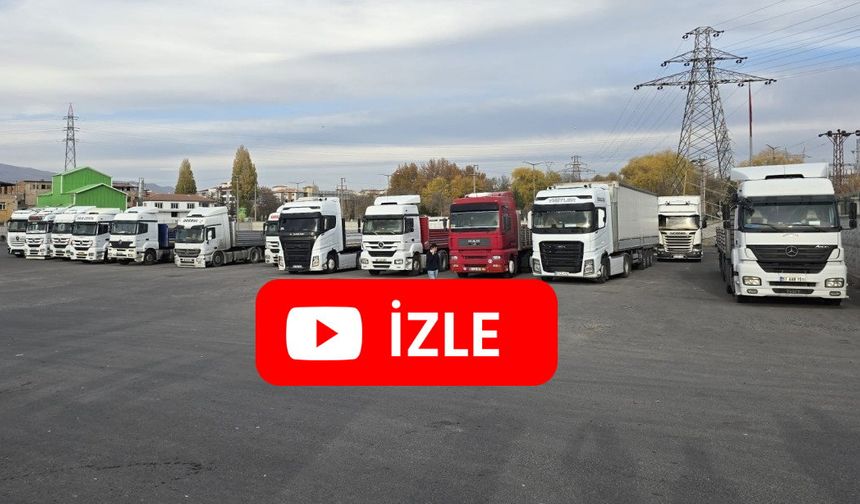 Bor'da Tır Şoförlerinden Eylem