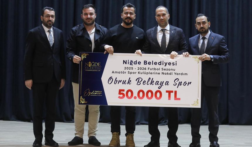 Niğde Belediyesi'nden 12 Kulübe 1 Milyon TL'nin Üzerinde Yardım