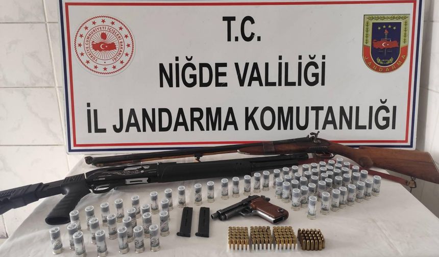 Niğde’de Jandarmadan Yasa Dışı Silahlanmaya Karşı Operasyon