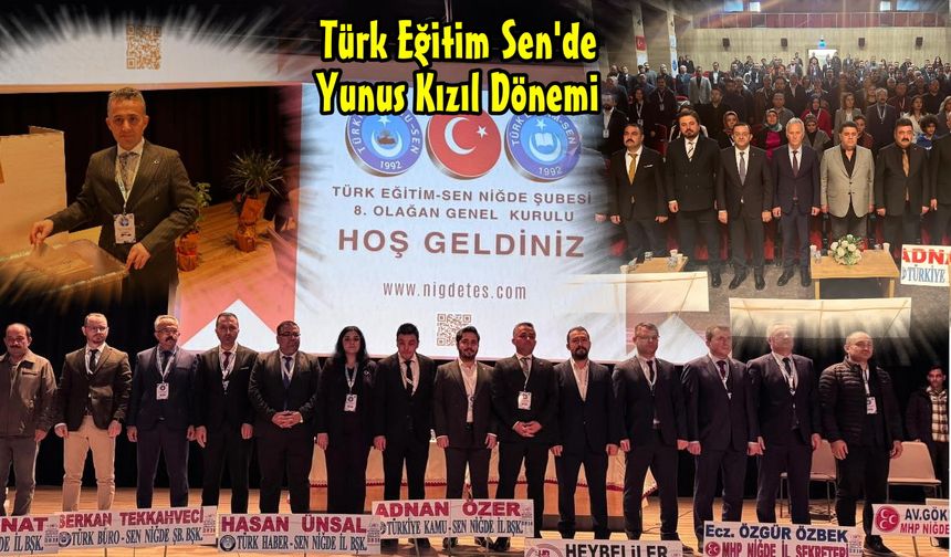 Türk Eğitim-Sen Niğde Şubesi 8. Olağan Genel Kurulu yapıldı