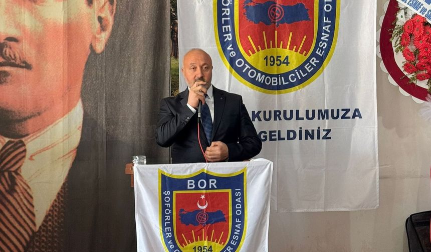 Bor Şoförler Odası’nda Cengiz Güven Tazeledi