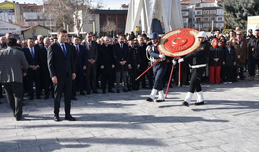 Atatürk’ün Niğde’ye gelişinin 92. Yıl dönümü törenle kutlandı