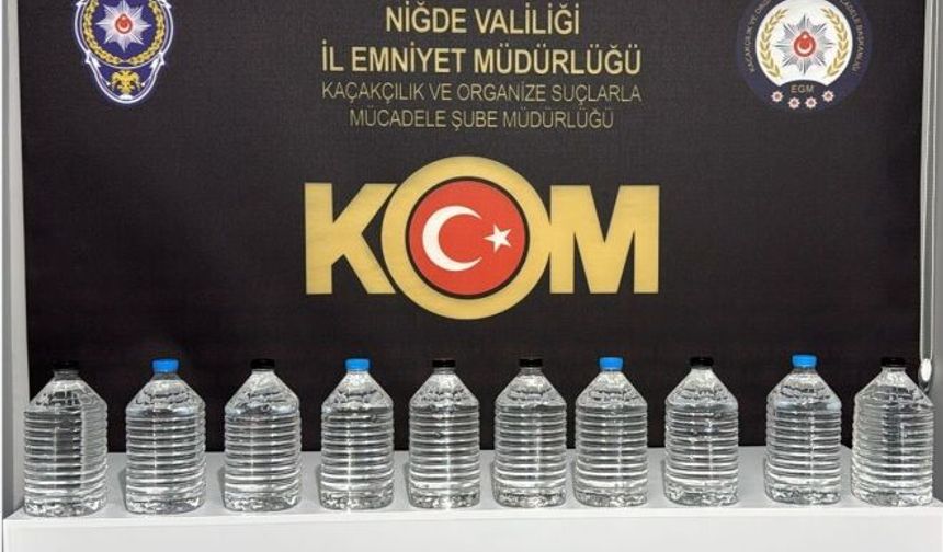 Niğde’de Kaçak Tütün ve Etil Alkol Operasyonu