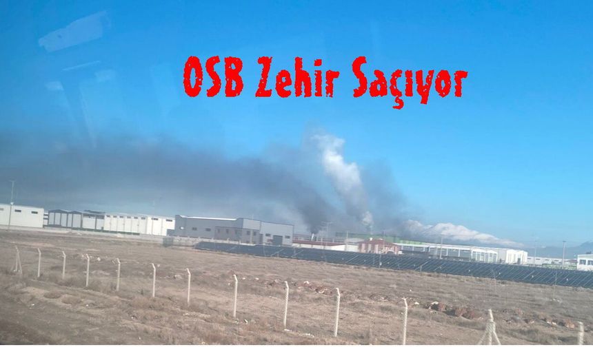 Bor OSB'deki Bazı Fabrikalar Zehir Saçıyor