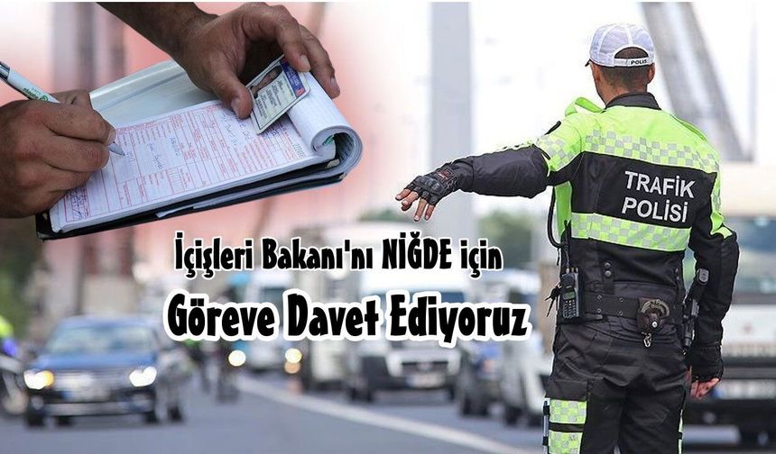 Niğde'de Park Halindeki Araçlara  Uygulanan Trafik Cezaları Büyük Tepki Çekiyor