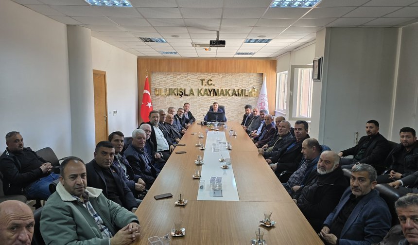 Ulukışla’da Muhtarlar Toplantısı Düzenlendi