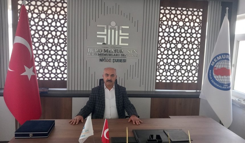 Büro Memur-Sen Niğde Şube Başkanı Emin Bingül: Kutlu Mücadelemiz 31 Yaşında