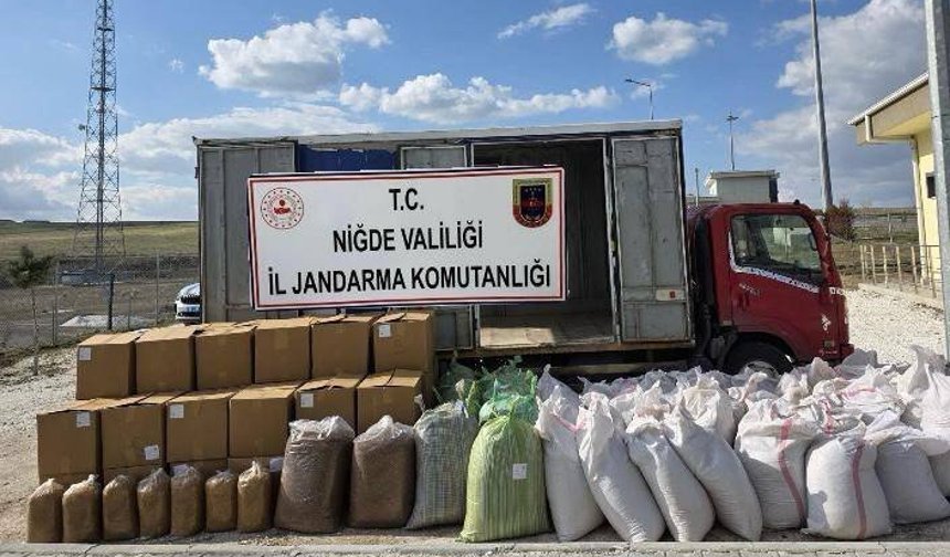 Niğde Jandarma Ekipleri Kıyılmış Tütün Ele Geçirdi