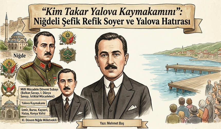 “Kim Takar Yalova Kaymakamını”: Niğdeli Şefik Refik Soyer ve Yalova Hatırası