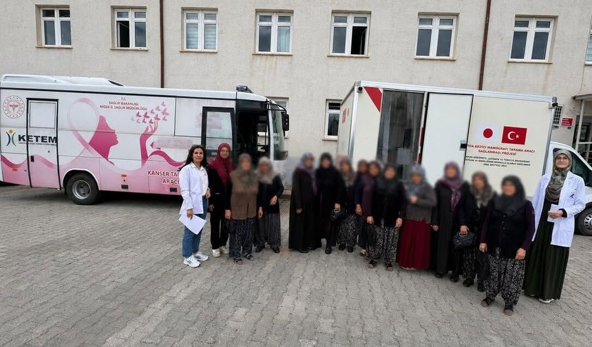 Gezici Kanser Tarama Ekibi Çamardı'da Hizmete Başladı