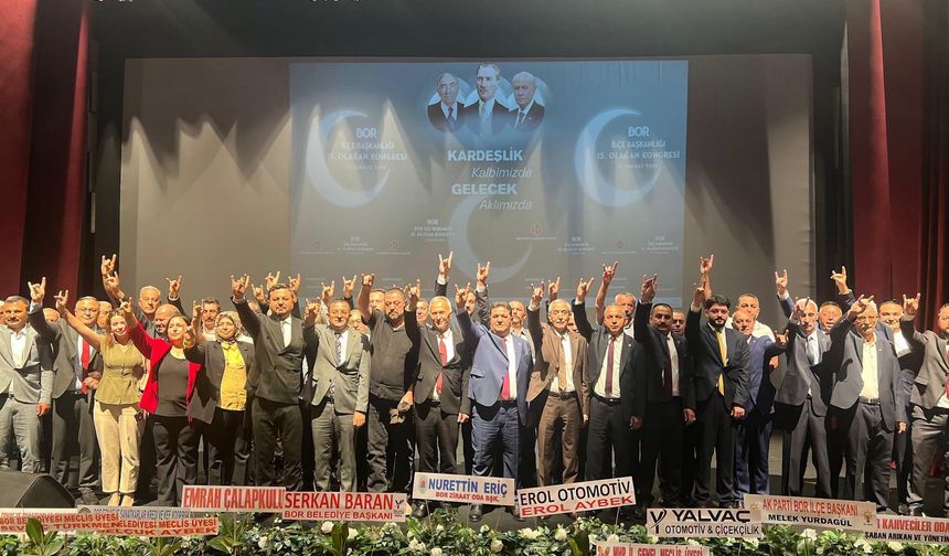 Mustafa Tecimer tekrar MHP Bor İlçe Başkanı oldu.
