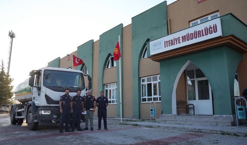 Niğde Belediyesi'nden Alanya'daki Orman Yangınına Destek