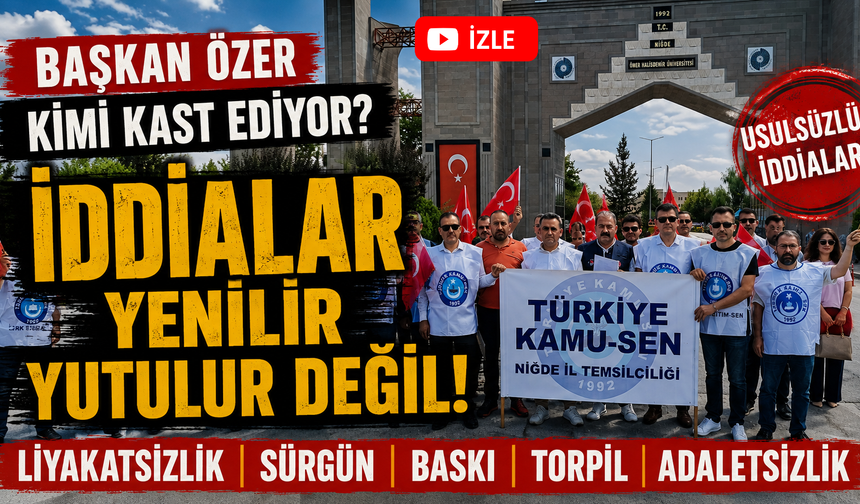 Kamusen: “Üniversiteyi Kim Yönetiyor?” , "Niğde Sizden Büyüktür"