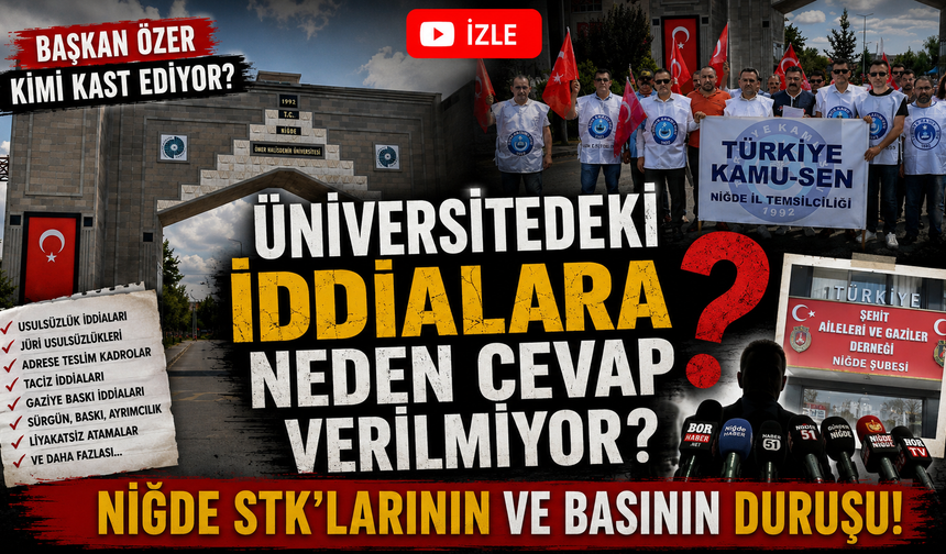 Üniversitedeki İddialara Neden Cevap Verilmiyor?