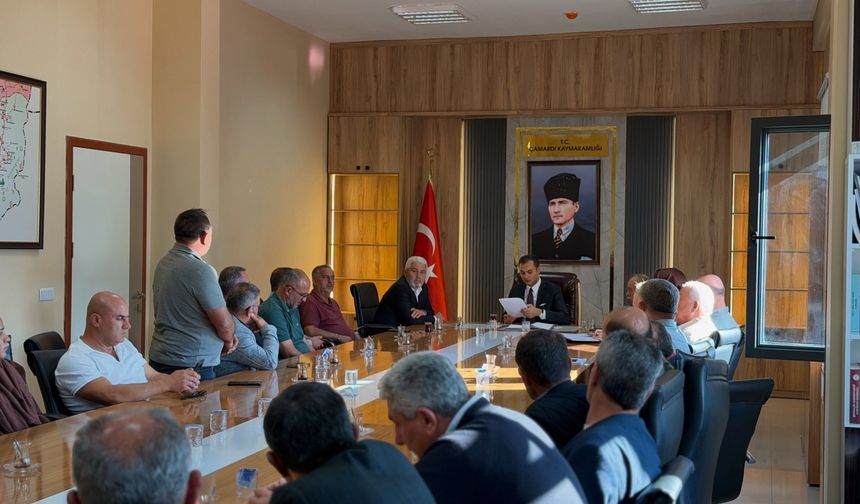 Çamardı’da Köylerin Sorunları İçin İstişare Toplantısı Düzenlendi