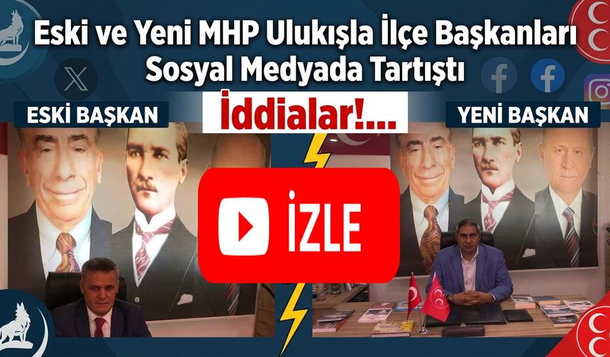 Ulukışla'da MHP'liler Eteklerindeki Taşı Sosyal Medyada Döktü