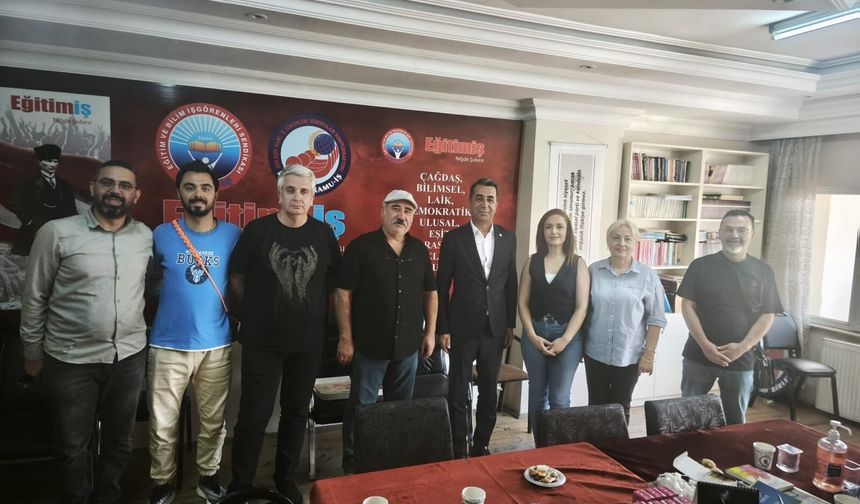Yeni Parti Niğde İl Yönetiminden Eğitim-İş’e Ziyaret