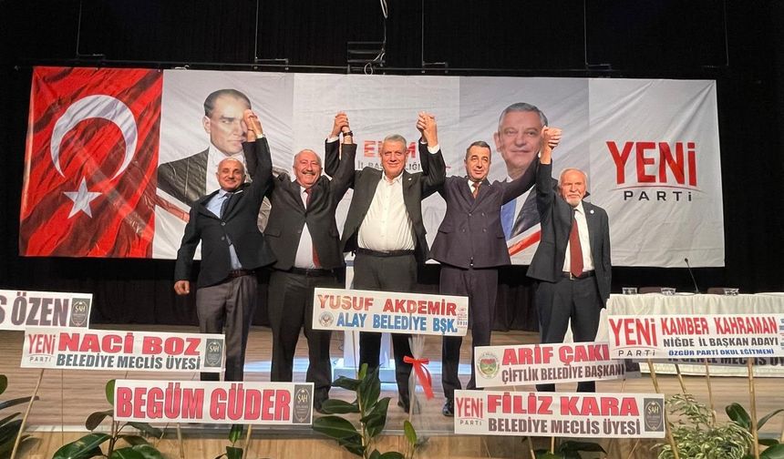Yeni Parti Niğde’de Sandıktan Erhan Adem Çıktı: 1328 Oy Aldı